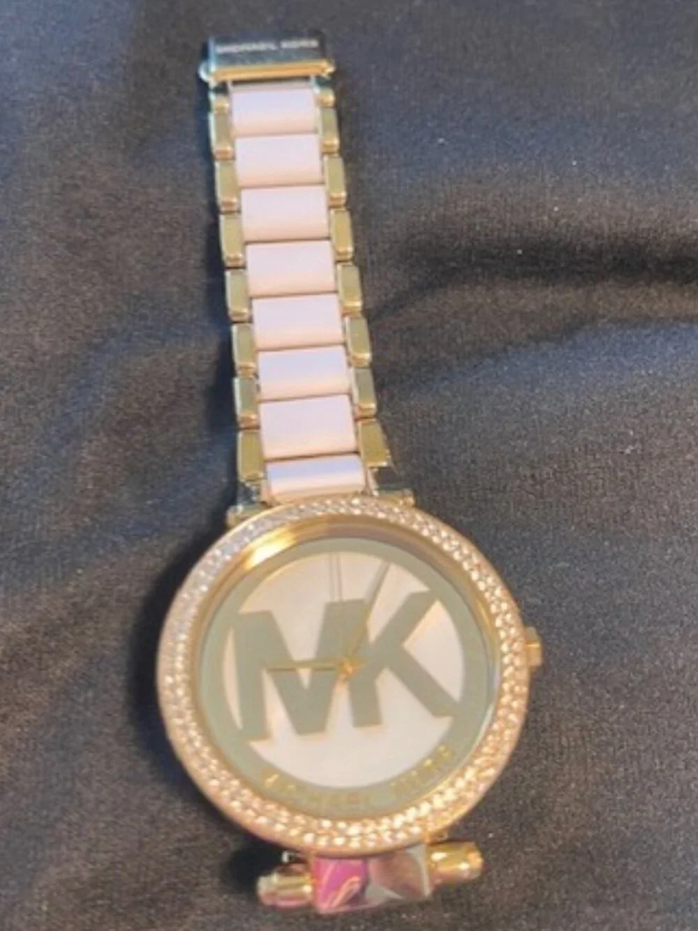 Michael Kors White and Gold Watch